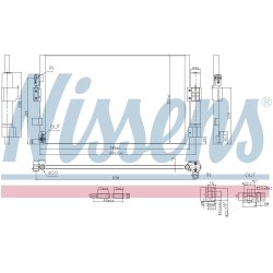 Condenser NISSENS 941298 OE Ref F1F119710BB