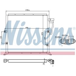 Condenser NISSENS 94157 OE Ref 64538367946 NISSENS