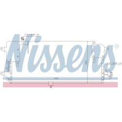 Condenser NISSENS 94174 OE Ref 357820413 NISSENS