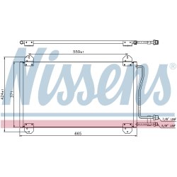 Condenser NISSENS 94225 OE Ref 5132357AA NISSENS
