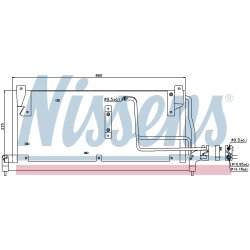 Condenser NISSENS 94228 OE Ref 1618045 NISSENS
