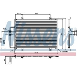 Condenser NISSENS 94246 OE Ref 77 00 838 131 NISSENS