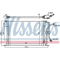 Condenser NISSENS 94277 OE Ref 1033452 NISSENS
