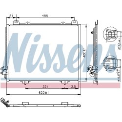 Condenser NISSENS 94285 OE Ref 210 830 05 70 NISSENS