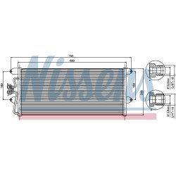 Condenser NISSENS 94307 OE Ref 701820413 NISSENS