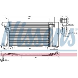 Condenser NISSENS 94313 OE Ref 6455.V9 NISSENS