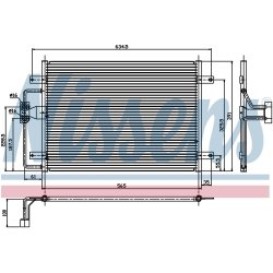 Condenser NISSENS 94323 OE Ref 77 00 432 392 NISSENS