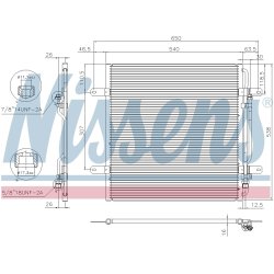 Condenser NISSENS 94337 OE Ref A9705000054 NISSENS