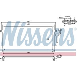 Condenser NISSENS 94356 OE Ref KMR115813