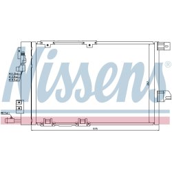 Condenser NISSENS 94384 OE Ref 09130610 NISSENS