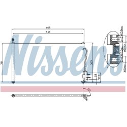 Condenser NISSENS 94432 OE Ref 1086534 NISSENS