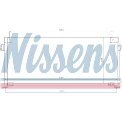 Condenser NISSENS 94507 OE Ref 73210-AC021 NISSENS