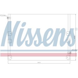 Condenser NISSENS 94512 OE Ref 88460-60240 NISSENS