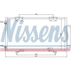 Condenser NISSENS 94540 OE Ref 88450-05010 NISSENS