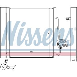 Condenser NISSENS 94543 OE Ref Q0001632V004000000 NISSENS
