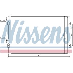 Condenser NISSENS 94555 OE Ref 5017405AA NISSENS