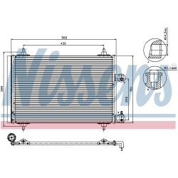 Condenser NISSENS 94560 OE Ref 6453.FP NISSENS
