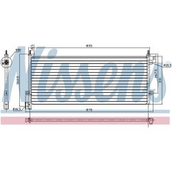 Condenser NISSENS 94582 OE Ref 20838905 NISSENS