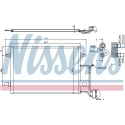 Condenser NISSENS 94601 OE Ref 8D0.260.403 G NISSENS