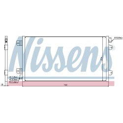 Condenser NISSENS 94659 OE Ref 4401424 NISSENS