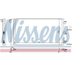 Condenser NISSENS 94670 OE Ref 51767143 NISSENS