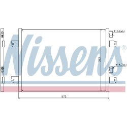 Condenser NISSENS 94673 OE Ref 82 00 191 738 NISSENS