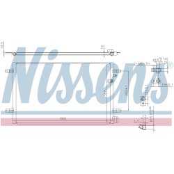 Condenser NISSENS 94695 OE Ref 4F0.260.403 E NISSENS