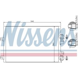 Condenser NISSENS 94745 OE Ref 6001548129 NISSENS