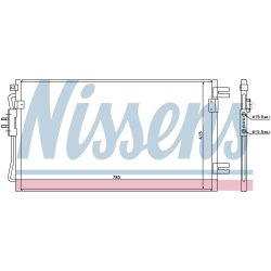 Condenser NISSENS 94806 OE Ref 5142490AB NISSENS