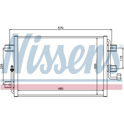 Condenser NISSENS 94825 OE Ref 46826682 NISSENS