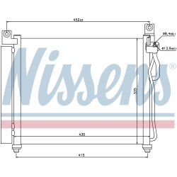 Condenser NISSENS 94828 OE Ref 97606-07000 NISSENS