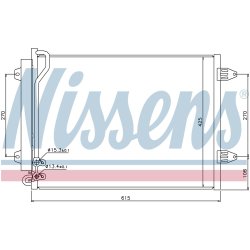Condenser NISSENS 94831 OE Ref 3C0.820.411 E NISSENS