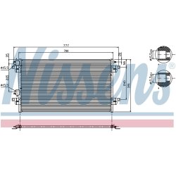 Condenser NISSENS 94856 OE Ref 82 00 332 852 NISSENS