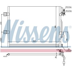 Condenser NISSENS 94858 OE Ref A2215000154 NISSENS