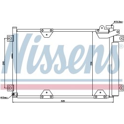 Condenser NISSENS 94892 OE Ref 95310-65D11 NISSENS