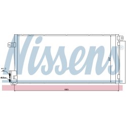 Condenser NISSENS 94899 OE Ref 1850 168 NISSENS