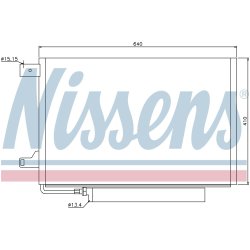 Condenser NISSENS 94911 OE Ref 1695000654 NISSENS
