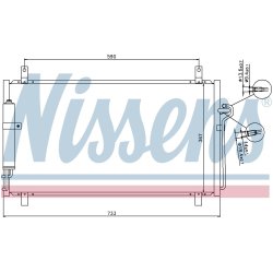 Condenser NISSENS 94935 OE Ref 92100CD00A NISSENS