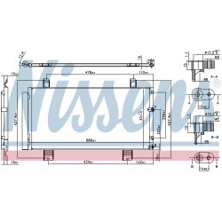 Condenser NISSENS 94950 OE Ref 88460-53030 NISSENS