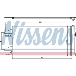 Condenser NISSENS 94985 OE Ref 1361236080 NISSENS