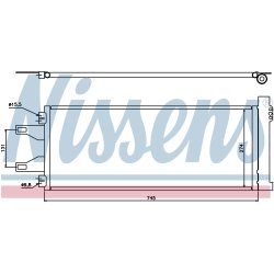 Condenser NISSENS 94986 OE Ref 1361235080 NISSENS