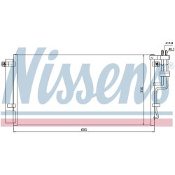 Condenser NISSENS 94993 OE Ref 976061D210 NISSENS