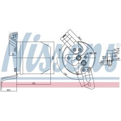 Dryer Dehumidifier NISSENS 95004 OE Ref 64538353039 NISSENS