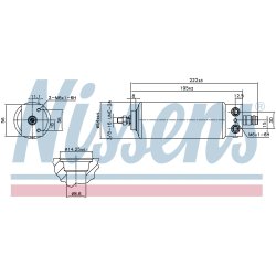 Dryer Dehumidifier NISSENS 95039 OE Ref 77 00 839 787 NISSENS