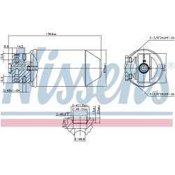 Dryer Dehumidifier NISSENS 95048 OE Ref 48 68 949 NISSENS