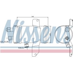 Dryer Dehumidifier NISSENS 95049 OE Ref 43 83 584 NISSENS