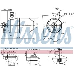 Dryer Dehumidifier NISSENS 95077 OE Ref 126 830 03 83 NISSENS
