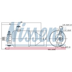 Dryer Dehumidifier NISSENS 95110 OE Ref 6453.V1 NISSENS
