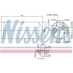 Dryer Dehumidifier NISSENS 95141 OE Ref 613166 NISSENS