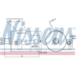 Dryer Dehumidifier NISSENS 95182 OE Ref A1688300158 NISSENS